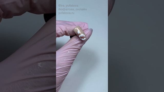 Шикарный Пион (простая техника). Урок из курса Белое Жостово. #nailart #маникюр #дизайнногтей смотреть онлайн