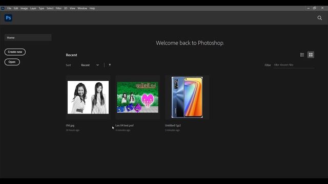 How to Clear File Recent Adobo Photoshop 2021 របៀបលុបFile Recent on Adobe photoshop 2021 смотреть онлайн