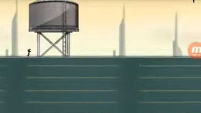 Играем в игру stickman Roof Runner смотреть онлайн