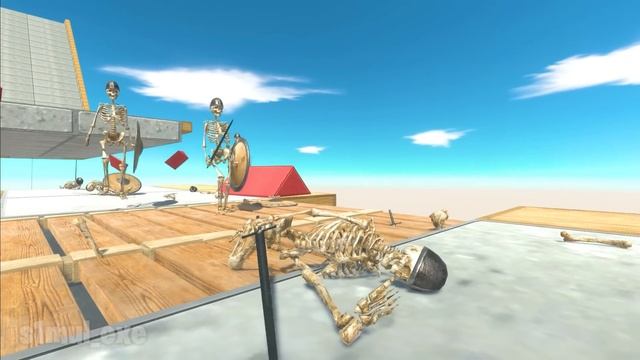 Jump and Escape From Wolly Mammoth - Animal Revolt Battle Simulator смотреть онлайн