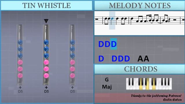 SUPER EASY: How to play Infinity by Jaymes Young on Tin Whistle (Tutorial) смотреть онлайн