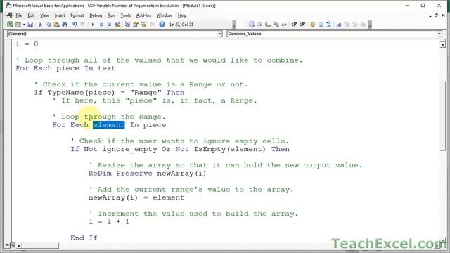 Make a UDF (VBA) with a Variable Number of Arguments in Excel смотреть онлайн