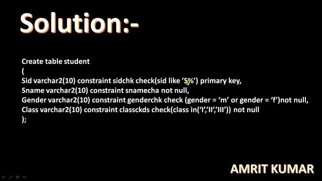 #16 SOME QUESTION BASED ON BASIC OF ORACLE WITH SOLUTION BY MR. AMRIT KUMAR смотреть онлайн