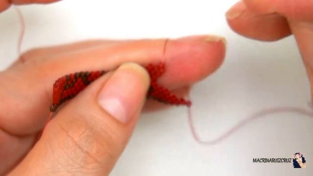 Серьги-листики - HOJA_ ARETES_ OTOÑO _BRICK STITCH смотреть онлайн