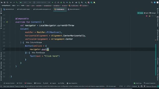 ? #12 Navigation in Jetpack Compose through voyager library in hindi ? | Android | Kotlin смотреть онлайн