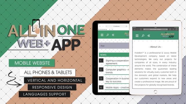 All In One Web+ App - Android & iOS / Cordova / Push Notification / App, Website, Mobile Web смотреть онлайн
