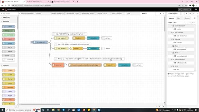 Node-red, IP CAM in Dashboard смотреть онлайн