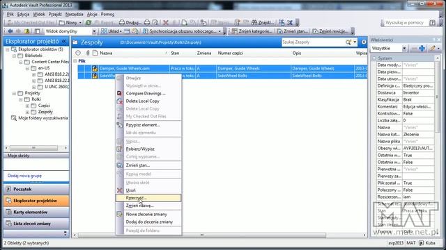 Prezentacja funkcjonalności Autodesk VAULT cz.1 смотреть онлайн