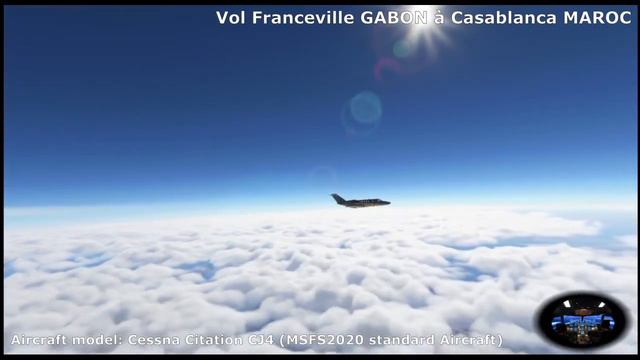 [MSFS2020 - Cessna Citation CJ4] Vol Franceville GABON à Casablanca MAROC смотреть онлайн