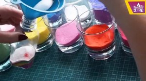 Как сделать декор бутылок цветной солью || Мастер-класс