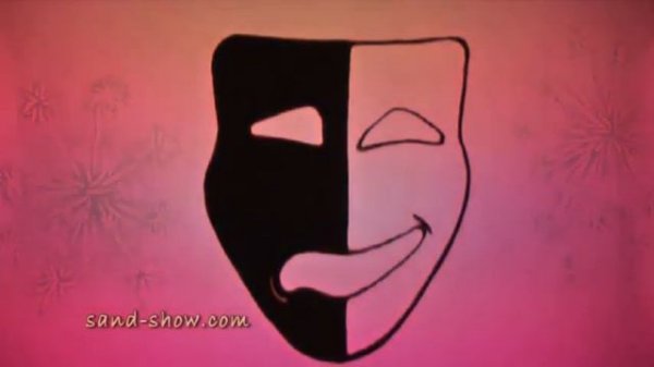 Sand art "Mask" | Sand-Show studio ?