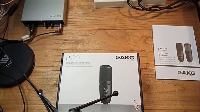 REVIEW & UNBOXING MIC CONDENSOR AKG P120 смотреть онлайн