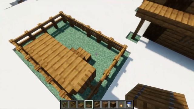 Майнкрафт - стартовый зимний дом (туториал) смотреть онлайн