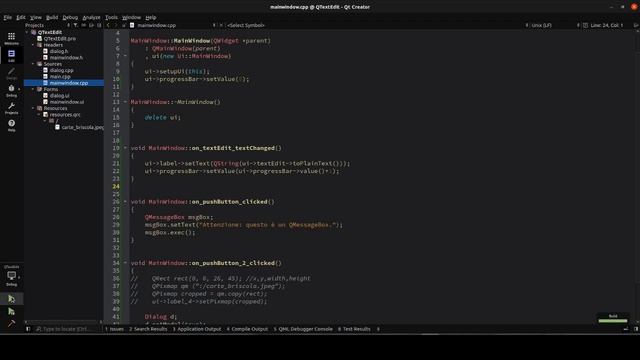 Qt Creator 4 - QProgressBar, QTextEdit, QPixmap e QDialog смотреть онлайн