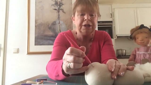 Waldorf doll face felting part 1 смотреть онлайн