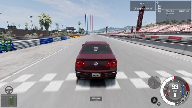 West Coast Trial: Volkswagen Passat B6 (Beamng Drive) смотреть онлайн