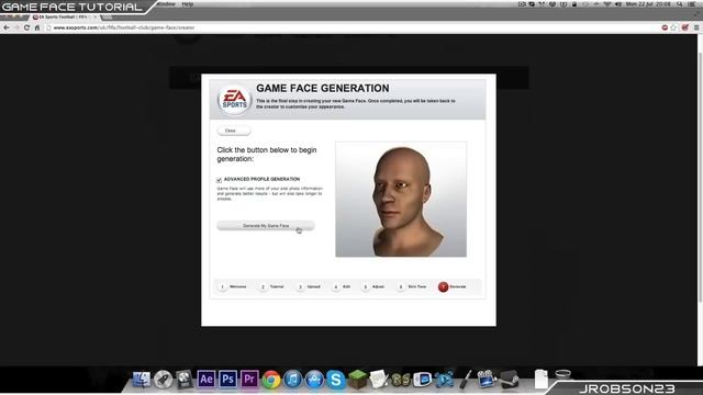 EA Sports Game Face Tutorial смотреть онлайн