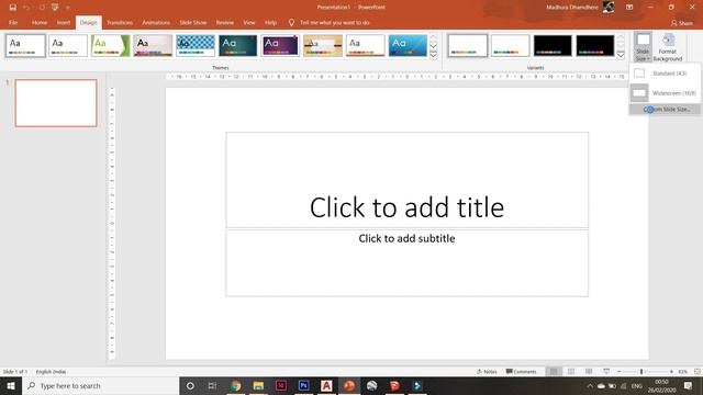 How to Setup A3 Page in Powerpoint 2016. #mstip 1 смотреть онлайн