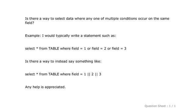 MySQL : Select ..... where .... OR смотреть онлайн