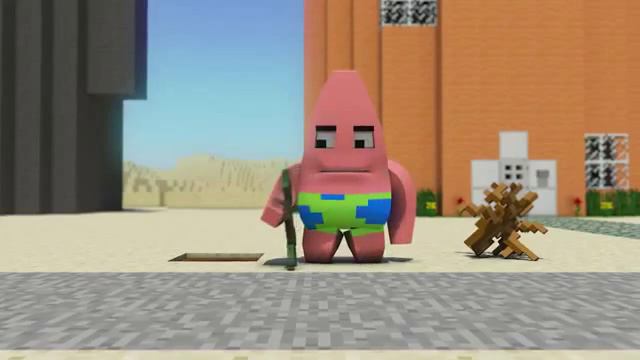 Губка Боб в MineCraft 3 Анимация Продолжение рус смотреть онлайн