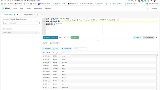 Apache Superset / Preset : Virtual Datasets смотреть онлайн