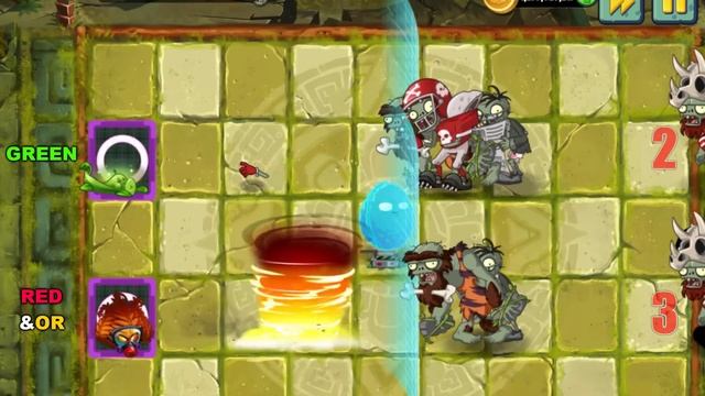 Team GREEN vs ORANGE & RED Plants - Who Will Win? - PvZ 2 Team Plant vs Team Plant смотреть онлайн