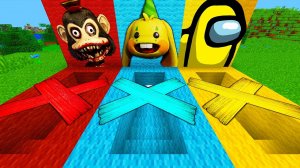 Что случилось в закрытых подвалах АМОНГ АС КРОЛИК БОНЗО ПОВАР ОБЕЗЬЯНА в майнкрафт ?