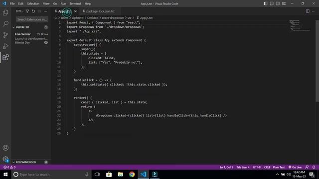 react dropdown смотреть онлайн
