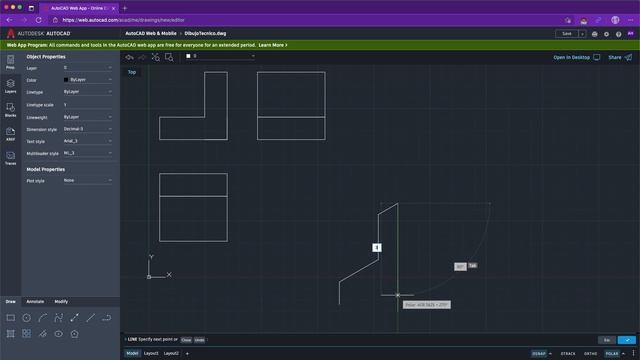 AutoCAD Web | Dibujos Isométricos Con Polar смотреть онлайн