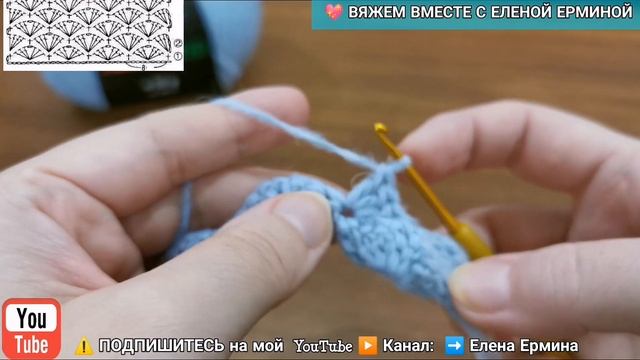 ОЧЕНЬ ПРОСТО БЫСТРО вяжется УЗОР 2 ряда для КАРДИГАНА ЖАКЕТА, МАСТЕР КЛАСС по вязанию крючком, СХЕМ