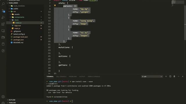 Vuex - State & Getters смотреть онлайн