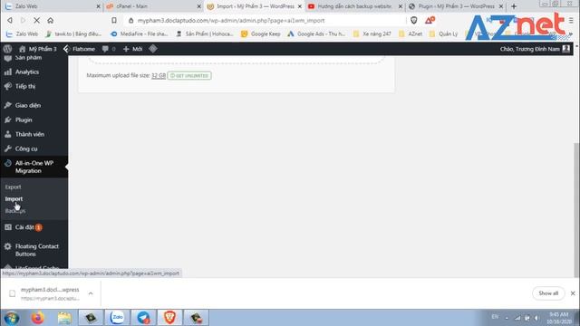 Hướng dẫn cách Backup Website WordPress rất đơn giản với All in one смотреть онлайн