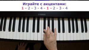 Хроматическая гамма на фортепиано