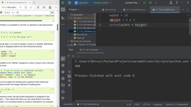 Variable in Python | ** Operator in Python | NameError in Python | int and float in Python | смотреть онлайн