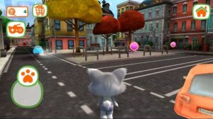 44 КОТЁНКА - ИГРА Часть 2 Собираю клубочки по городу и играю в  мини игры