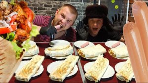 КТО БОЛЬШЕ И БЫСТРЕЕ СЪЕСТ ШАУРМУ СОСИСКУ ХОТ ДОГ l ШКОЛЬНИК ВЫПРЫГНУЛ В ОКНО