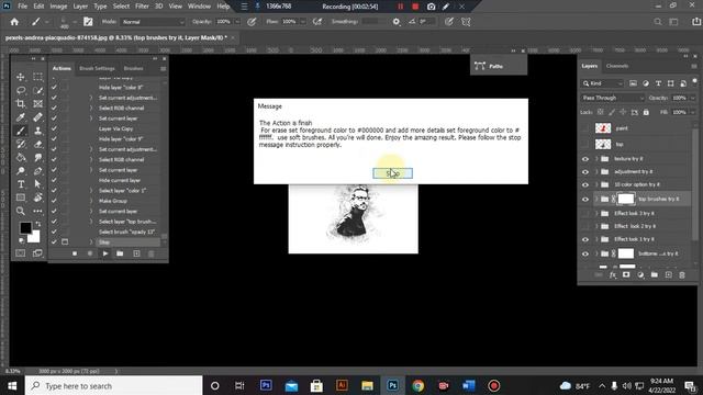 Sketch Pen Art Photoshop Action смотреть онлайн