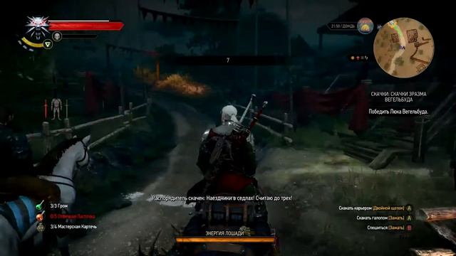 The Witcher 3 Wild Hunt -Дикая охота #104:Сокровища и скачки Эразма Вегельбуда. смотреть онлайн