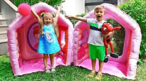 Roma Diana and Mom Pretend Play with Toys and Playhouse for kids, Funny children's videos