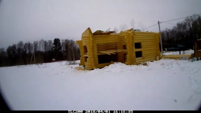 Сборка рубленой бани по проекту «Тропинин» смотреть онлайн