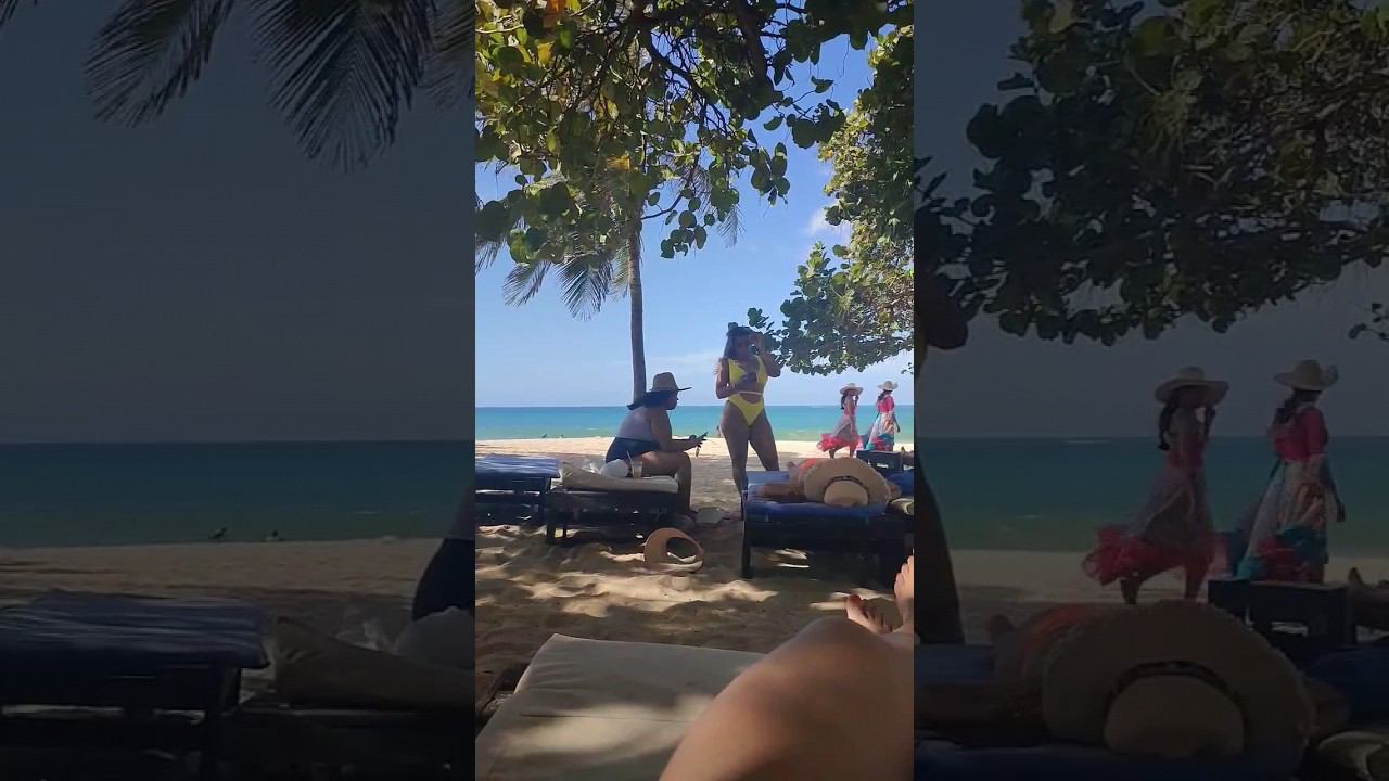 Латинская девушка отдыхает на пляже - остров ️ Маргарита, Венесуэла смотреть онлайн