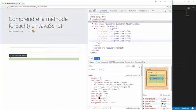 Comprendre la méthode forEach() en JavaScript смотреть онлайн