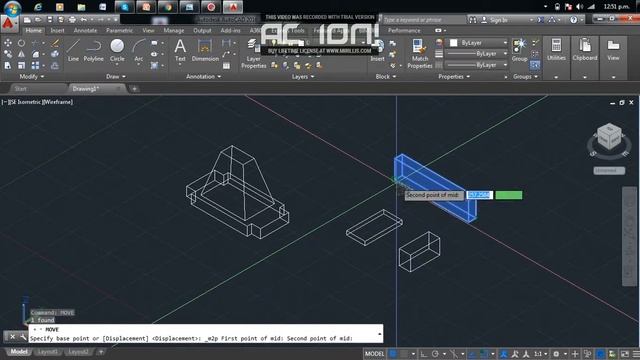 Tutorial pieza 3D Autocad 2016 Parte 2 смотреть онлайн