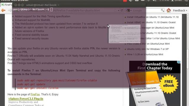 Install Firefox 7 on Ubuntu/Linux Mint смотреть онлайн