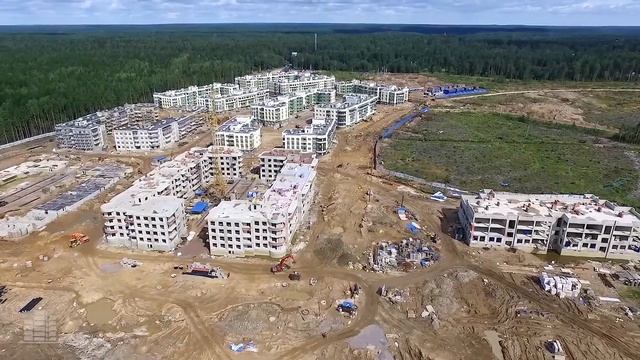 ЖК «Золотые купола» (аэросъемка: 08.08.2016) смотреть онлайн