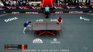 Fan Zhendong vs Wang Chuqin | FINALS | WTT Finals Men Doha - January 2024