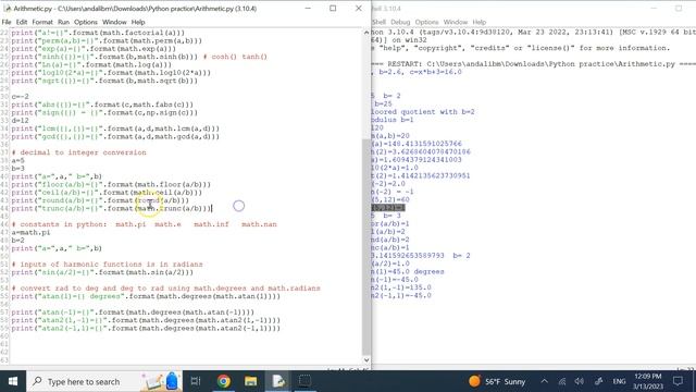 Arithmetic in Python смотреть онлайн