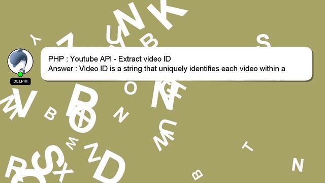 PHP : Youtube API - Extract video ID смотреть онлайн