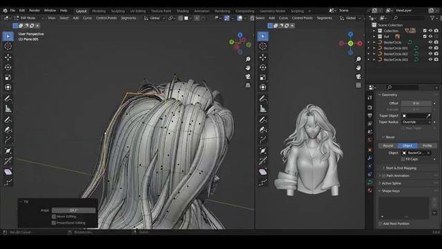 How to make Anime girl in Blender -【Timelapse】 смотреть онлайн