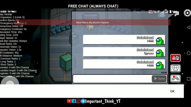 Latest Among us V2024.1.9 Mod Menu Apk | Free Chat (Always Chat) | Among us mod Apk 2024 смотреть онлайн